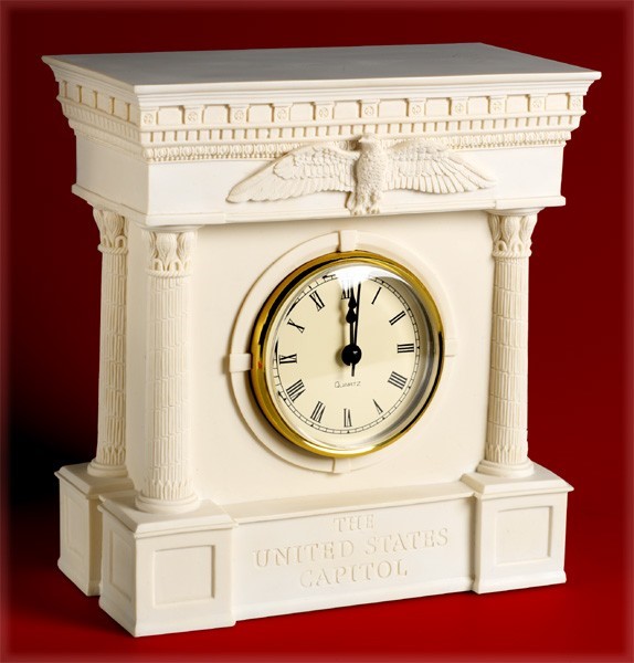 Capitol Architecture Inspired Mantle Clock 001843