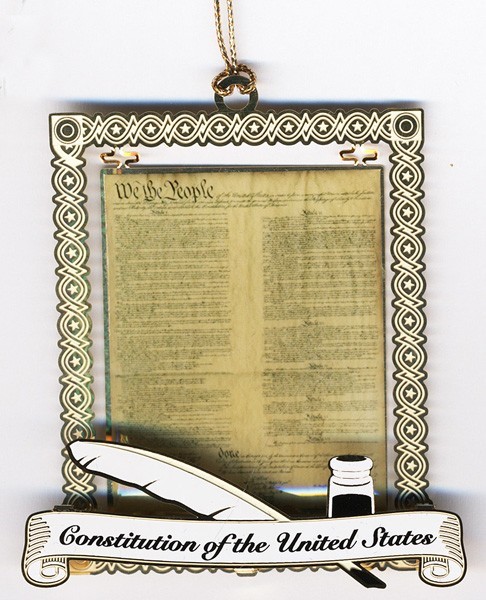 Constitution Document Ornament 002563