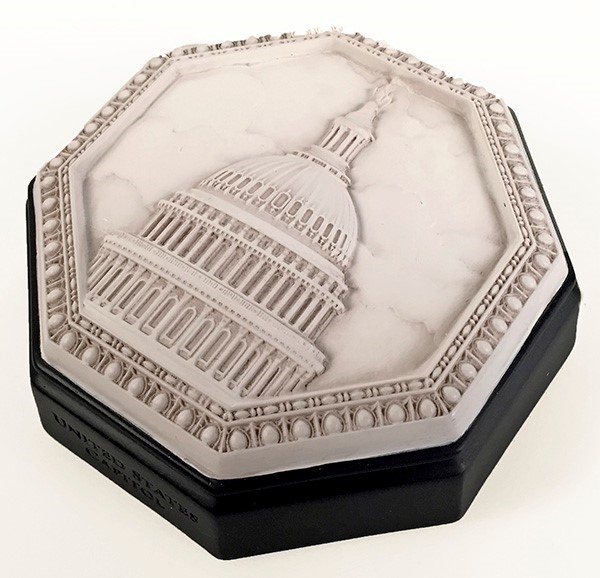 USCHS Marble Octagonal Dome Paperweight 002977